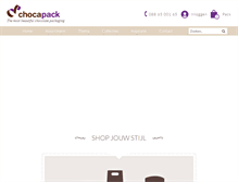 Tablet Screenshot of chocapack.nl